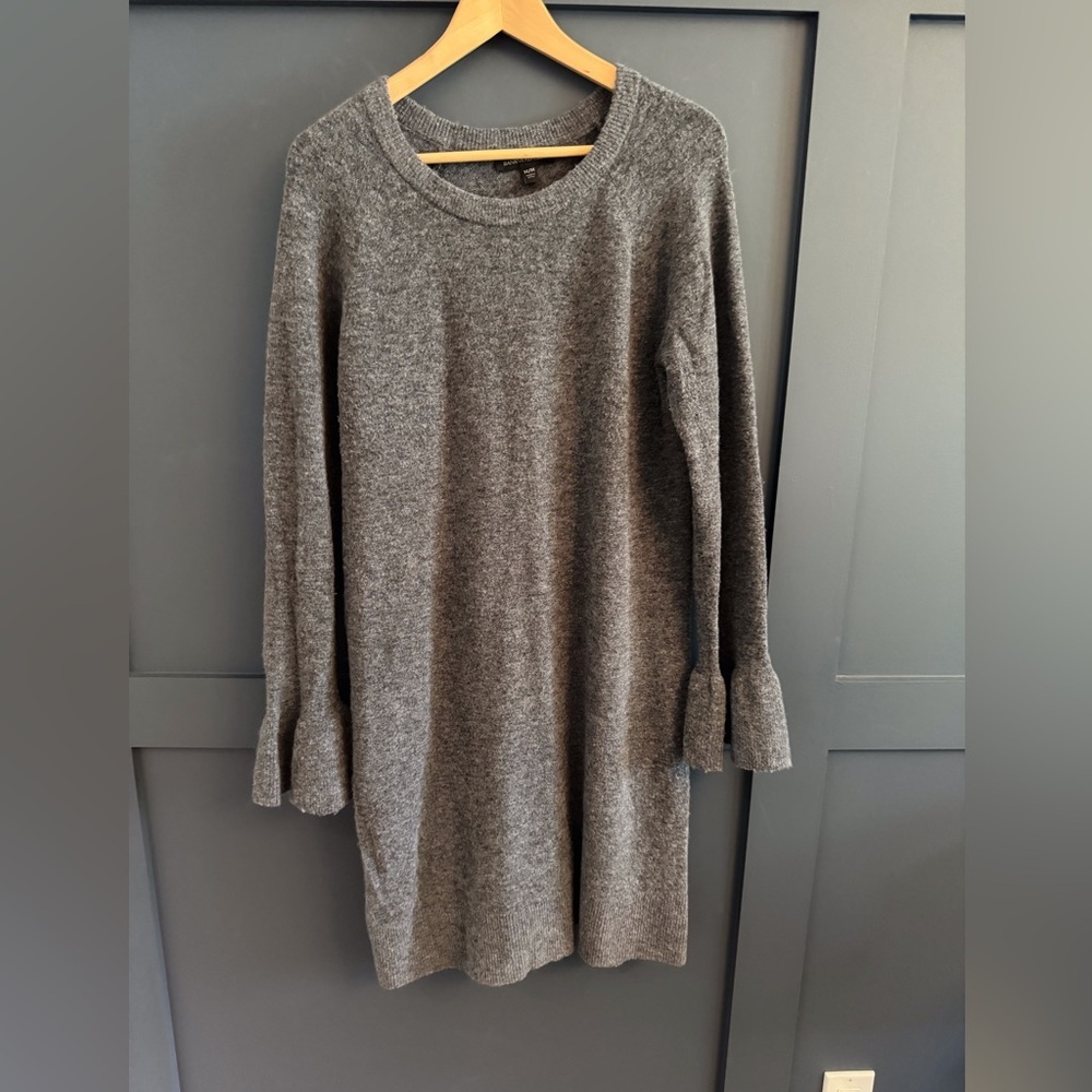 Banana Republic Charcoal Wool Dress